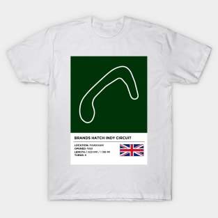 Brands Hatch Indy Circuit [info] T-Shirt